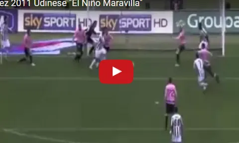 Alexis Sanchez thời còn bùng nổ trong màu áo Udinese
