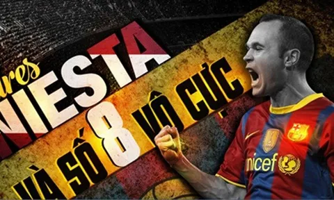 Andres Iniesta và số 8 vô cực