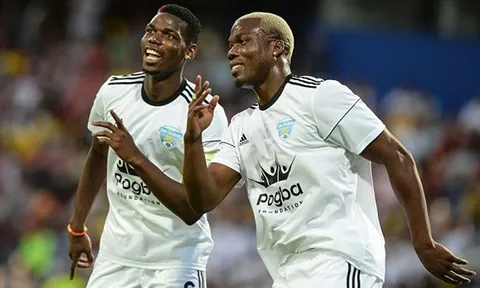 Anh em nhà Pogba hợp sức đánh bại Juan Cuadrado
