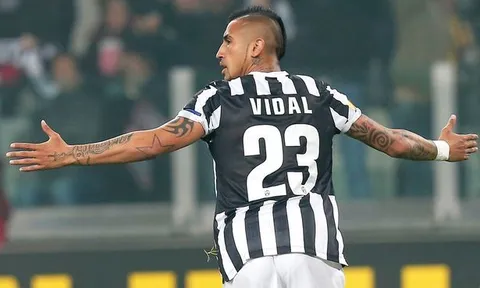 Arturo Vidal khi còn chơi cho Juventus