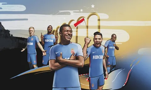 AS Monaco tung áo đấu sân khách, vắng Lemar