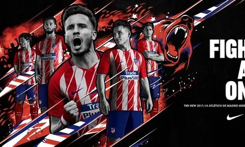 Atletico Madrid ra mắt áo đấu mùa mới đầy "phá cách"