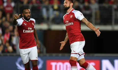 Lacazette tịt ngòi, Arsenal vẫn thắng nhàn trên đất Úc