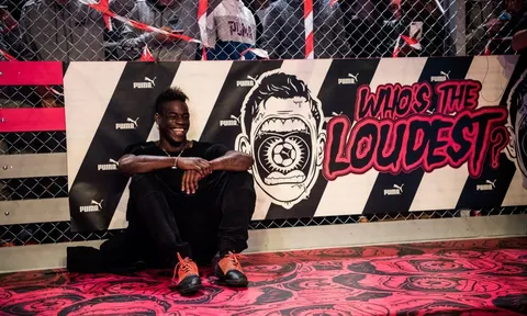 Balotelli quậy hết cỡ trong sự kiện quảng bá sản phẩm của Puma