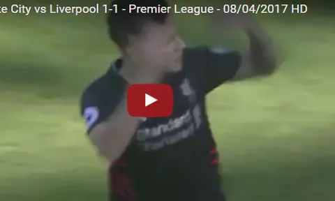 Bàn gỡ hòa của Coutinho trước Stoke