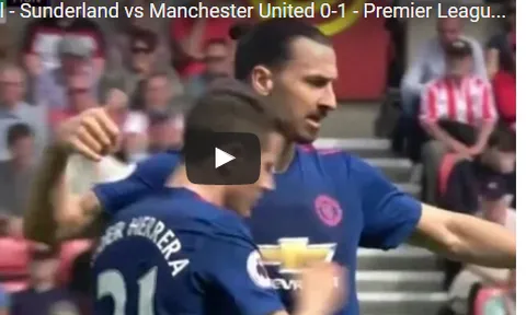 Bàn mở tỉ số của Ibrahimovic cho Man Utd