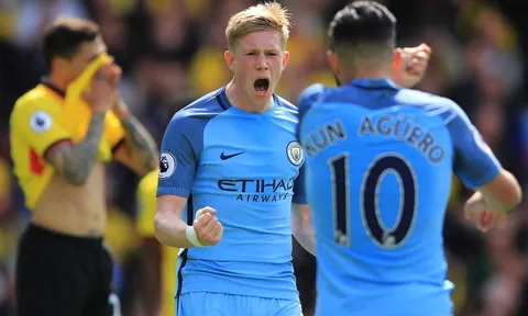 Bắn nát khung thành Watford, Man City thảnh thơi đi nghỉ Hè