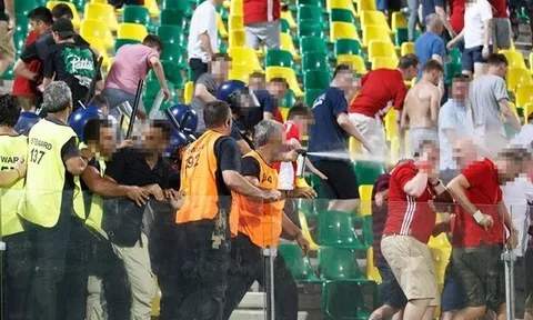 Bạo loạn dữ dội trong trận đấu giữa Aberdeen và Apollon Limassol
