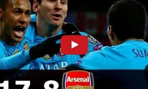 Barcelona 17-8 Arsenal (Champions League, 2006-2016)