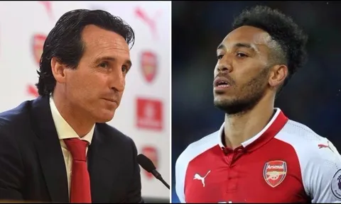 Bị kéo ra cánh trái, Aubameyang gửi thông điệp mạnh mẽ đến Emery