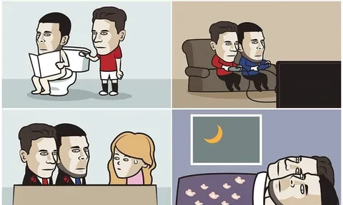 Biếm họa Herrera kèm Hazard vào tận nhà vệ sinh