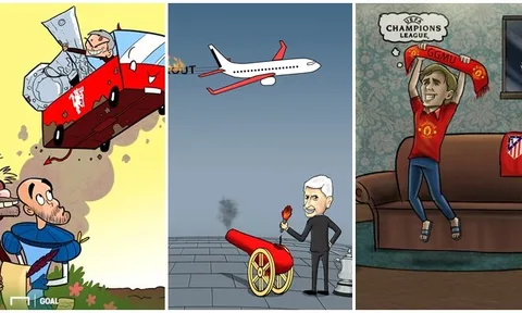 Biếm họa: Mourinho đột nhập ngôi nhà C1, Wenger bắn hạ chỉ trích