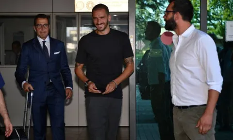 Bonucci tươi như hoa trong ngày trở lại Juventus