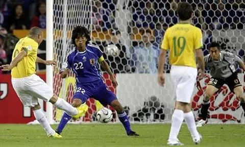 Brazil từng huỷ diệt Nhật Bản đến 4-1 tại World Cup 2006
