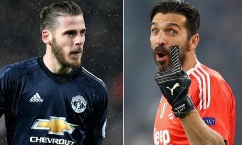 Buffon bị thẻ đỏ đầu tiên ở Champions League vì... "xem thường" De Gea