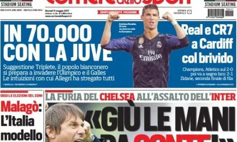 Báo Italy: Ronaldo nên coi chừng Buffon