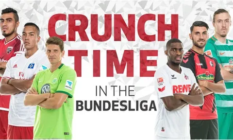 Bundesliga - Nghẹt thở cuộc chiến rớt hạng và tham dự cúp châu Âu