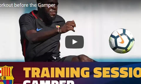 Buổi tập cuối cùng của Barca trước cúp Gamper