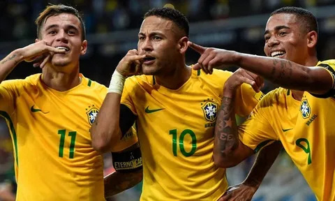BXH FIFA tháng 8/2017: Brazil trở lại số 1, Việt Nam đứng thứ 3 Đông Nam Á