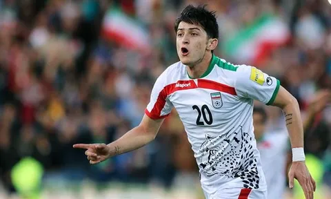 Đội tuyển Iran triệu tập tiền đạo "sát thủ" Sardar Azmoun