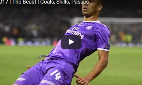 Casemiro thể hiện khả năng chuyền bóng, làm xiếc và ghi bàn đáng nể
