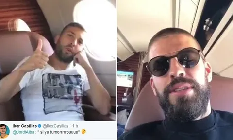 Casillas 'đá đểu' trình độ tiếng Anh của Jordi Alba