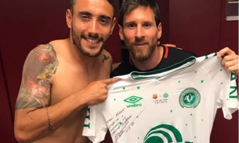 Cầu thủ Chapecoense nhận món quà đầy ý nghĩa từ Messi