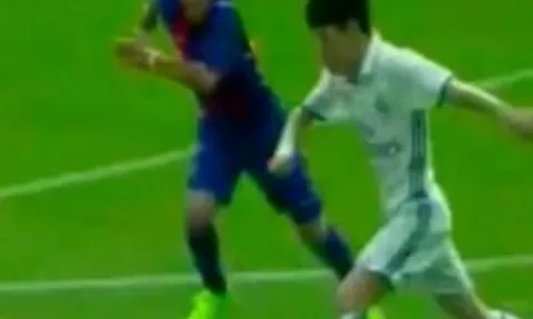 Cậu út nhà Zidane tỏa sáng trong trận El Clasico 'nhí'