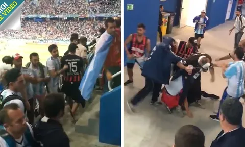 CĐV Argentina đánh hội đồng fan Croatia