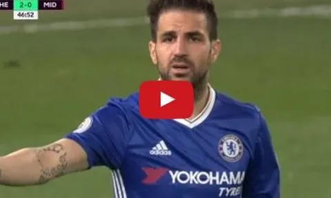 Cesc Fabregas chơi rất hay trong trận Chelsea 3-0 Middlesbrough