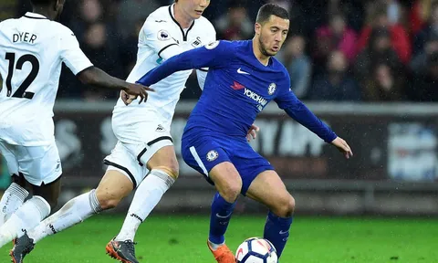Chấm điểm Chelsea sau trận Swansea: Hazard thăng hoa, Giroud nhạt nhòa