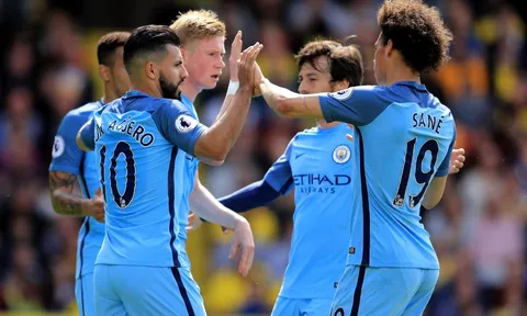 Chấm điểm Man City sau trận đấu với Watford: Hàng công thăng hoa