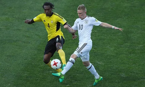 Chật vật hạ U20 Vanuatu, U20 Đức nín thở chờ tranh vé vớt