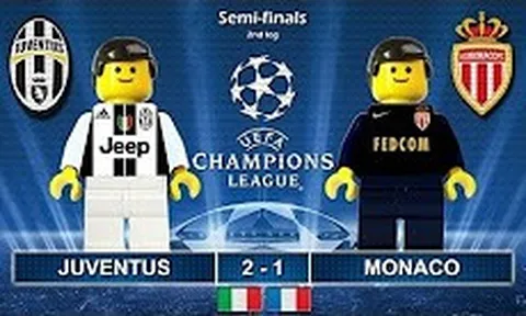 Chiến thắng của Juventus trước Monaco theo phong cách Lego