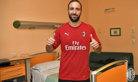 CHÍNH THỨC: Gonzalo Higuain gia nhập AC Milan
