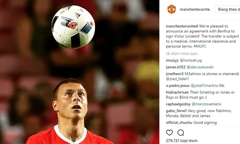 Victor Lindelof CHÍNH THỨC gia nhập Man United