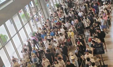 Choáng cảnh “biển người” đổ về Cát Bà: Phà Đồng Bài ùn tắc, ô tô xếp hàng dài cả cây số