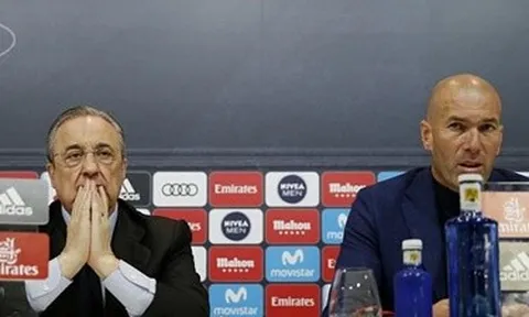 Chủ tịch Perez thất thần trong ngày Zidane từ chức