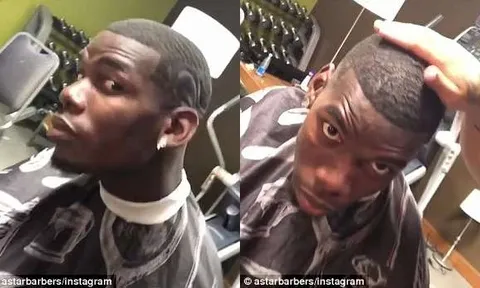 Chưa bỏ thói quen, Pogba lại cắt tóc trước giờ bóng lăn
