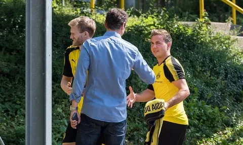 Goetze trở lại tập luyện cùng Dortmund