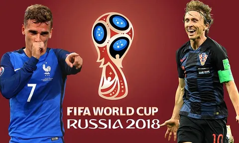 Chung kết World Cup 2018: Griezmann và Modric tranh Quả bóng Vàng