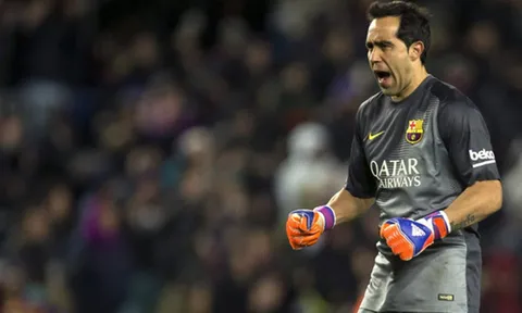 Claudio Bravo từng chơi tuyệt hay tại Barcelona