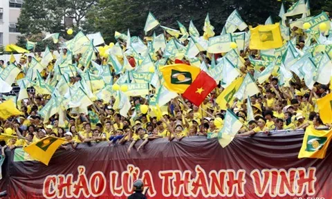 Cổ động viên xứ Nghệ sẽ phủ vàng sân Thống Nhất?