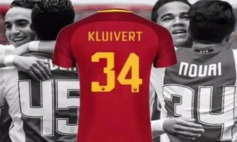 Con trai huyền thoại Kluivert chọn số áo đầy ý nghĩa tại Roma
