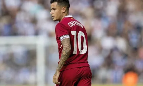 Coutinho tiếp tục vắng mặt trong danh sách thi đấu của Liverpool