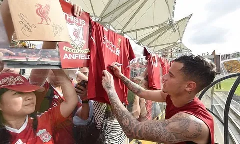 Coutinho và dàn sao Liverpool được săn đón ở châu Á