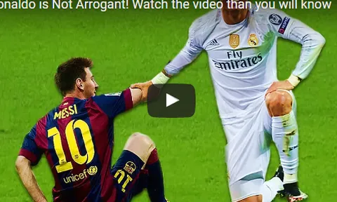 Cristiano Ronaldo không hề kiêu ngạo