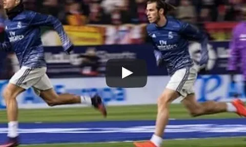 Cristiano Ronaldo và Gareth Bale đọ tốc độ
