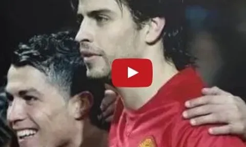 Cristiano Ronaldo và Gerard Pique từng rất thân nhau trước khi đối địch