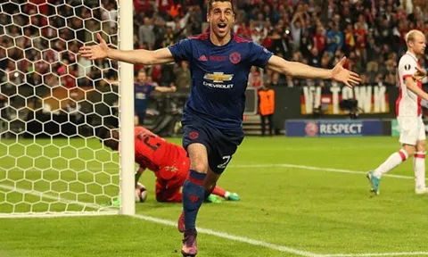 Cú móc bóng siêu đẳng giúp Mkhitaryan có kỷ lục mới